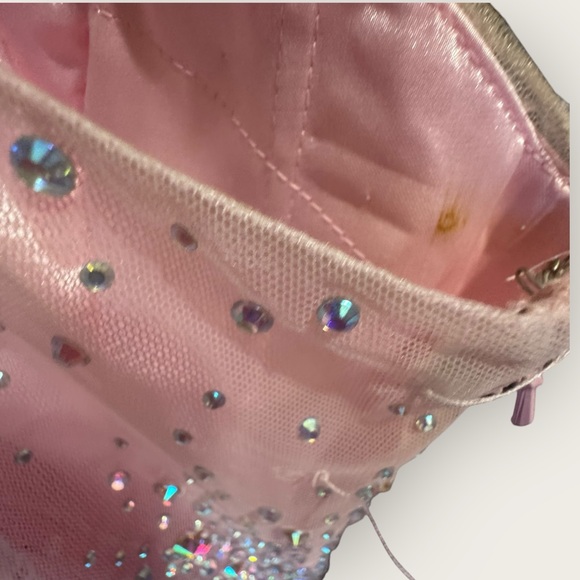 Tony Bowls Le Gala Style Gown Pink Prom Pageant Formal Dress Gems Shiny Fairy 2 - Picture 6 of 16